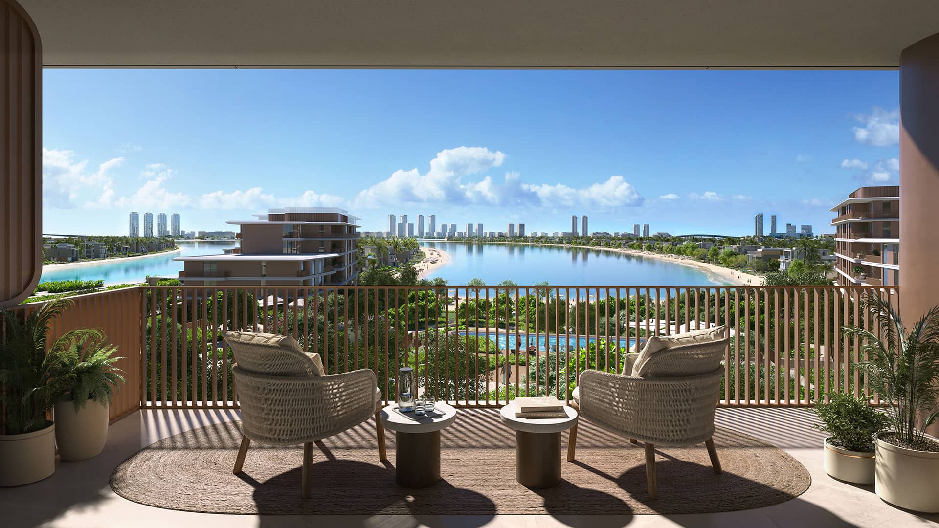 Infinity pool overlooking the lagoon