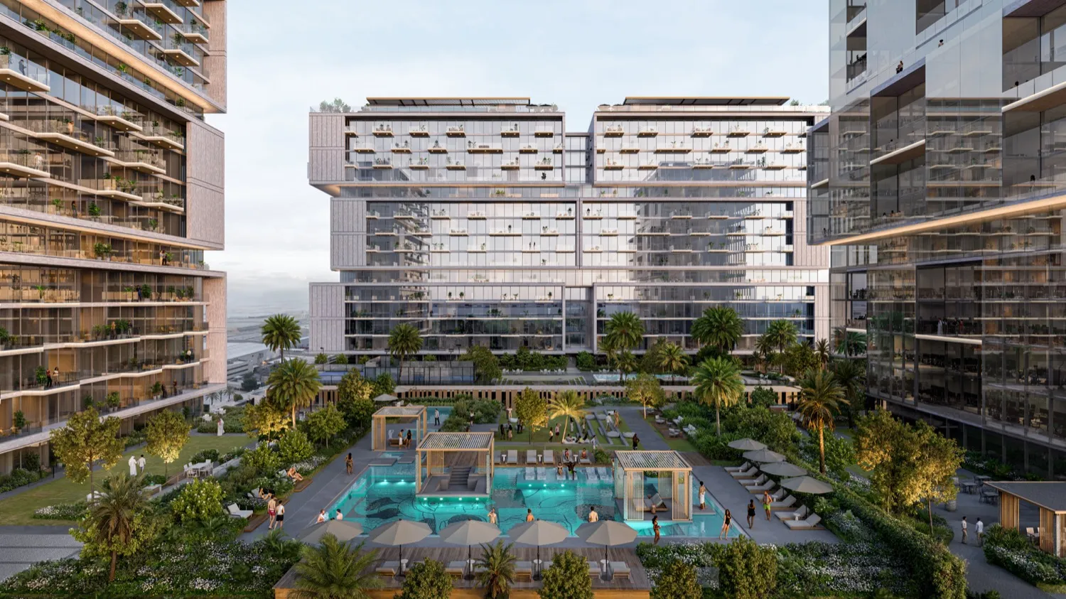 Courtyard pool
