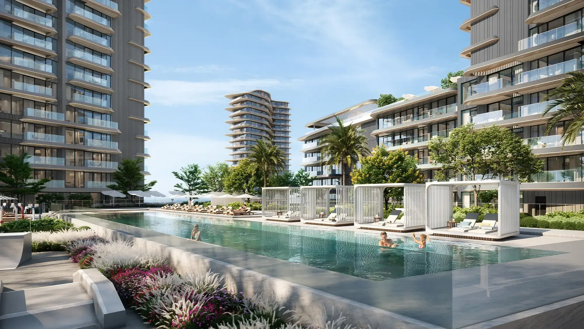 Infinity bazén na pódiu